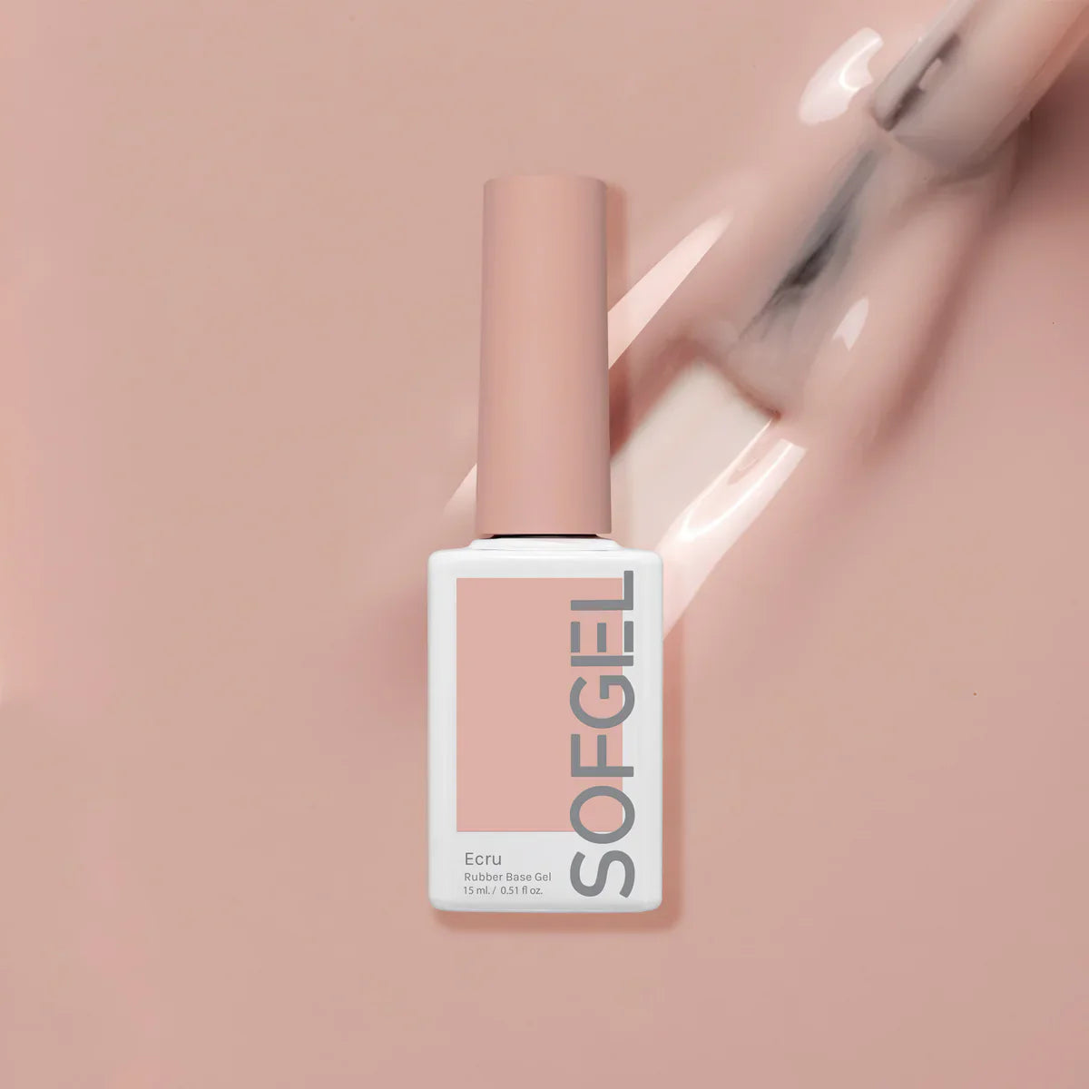 SOFGEL Rubber Base Gel - 15ml “ECRU”