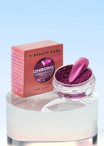 V BEAUTY PURE CHROME POWDER - PINK ABOUT IT