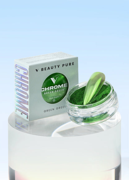 V BEAUTY PURE CHROME POWDER - GREEN GREEN