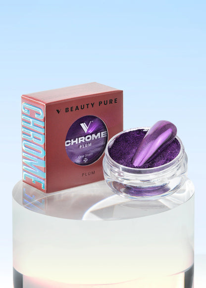 V BEAUTY PURE CHROME POWDER - PLUM