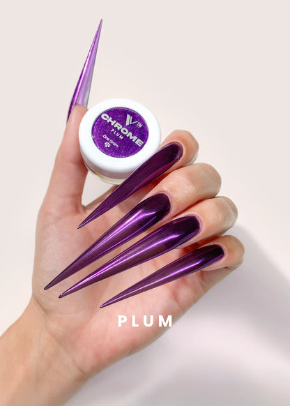 V BEAUTY PURE CHROME POWDER - PLUM