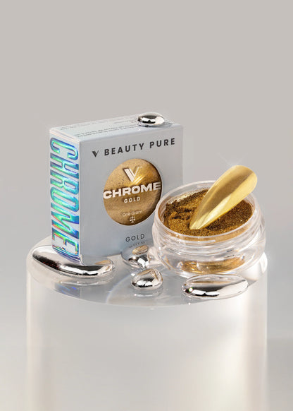V BEAUTY PURE CHROME POWDER - GOLD