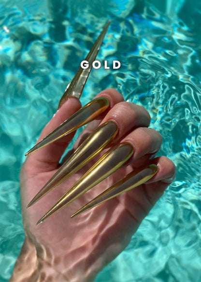 V BEAUTY PURE CHROME POWDER - GOLD