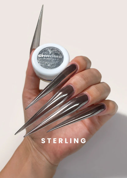 V BEAUTY PURE CHROME POWDER - STERLING