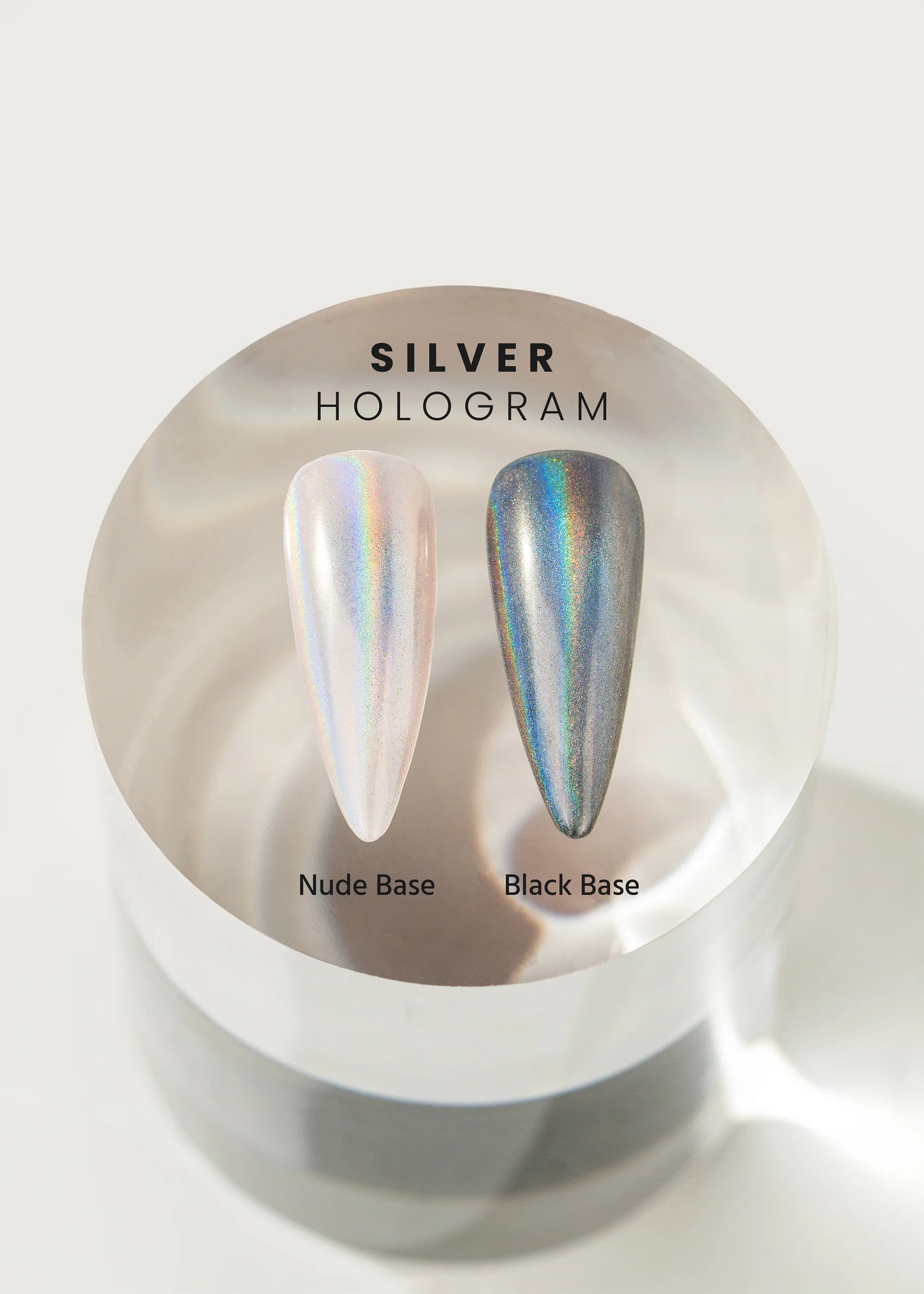 V BEAUTY PURE CHROME POWDER - SILVER HOLOGRAM
