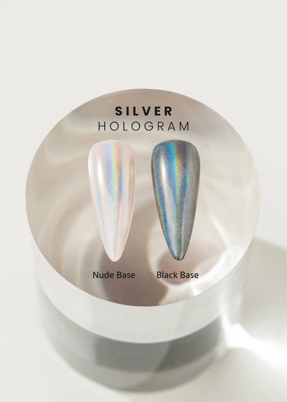 V BEAUTY PURE CHROME POWDER - SILVER HOLOGRAM