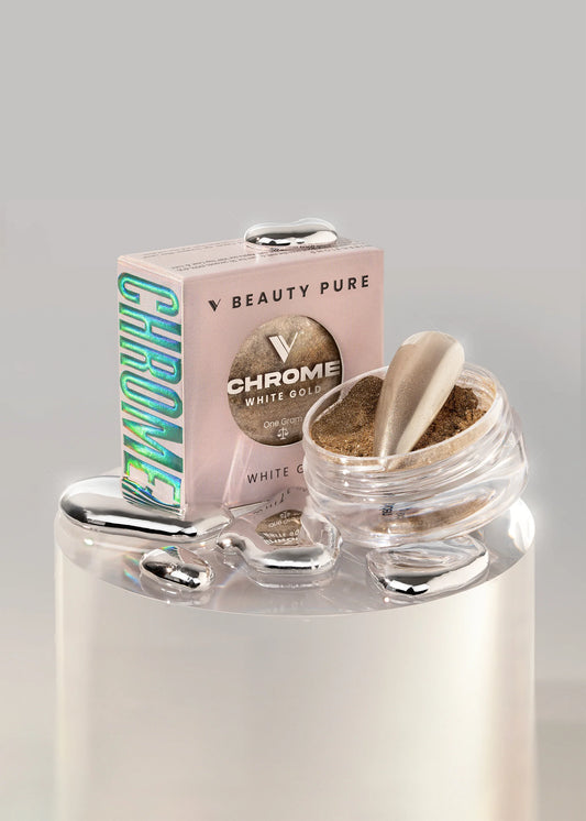 V BEAUTY PURE CHROME POWDER - WHITE GOLD