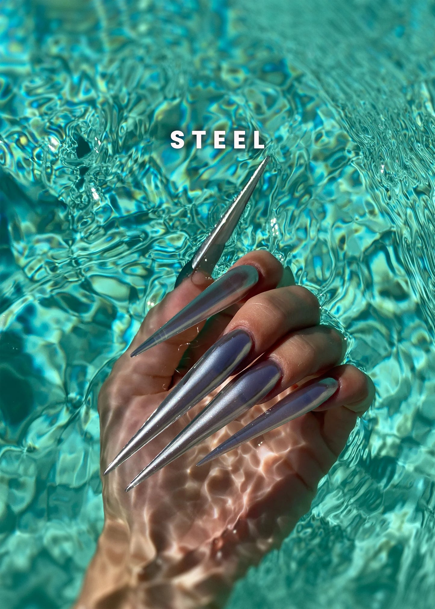 V BEAUTY PURE CHROME POWDER - STEEL