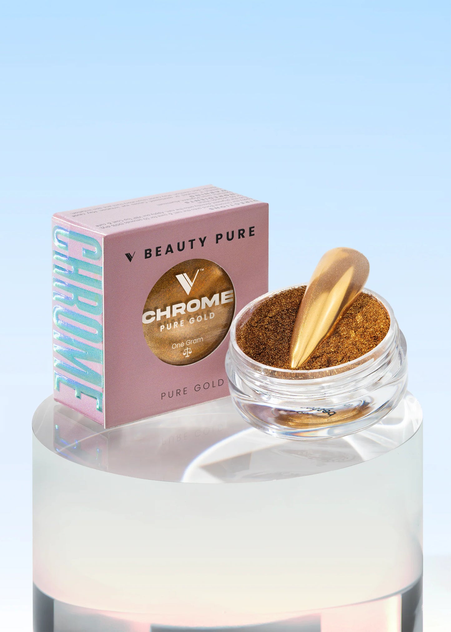 V BEAUTY PURE CHROME POWDER - PURE GOLD