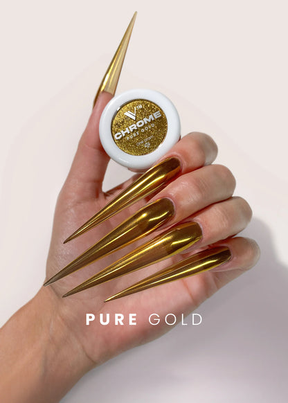 V BEAUTY PURE CHROME POWDER - PURE GOLD
