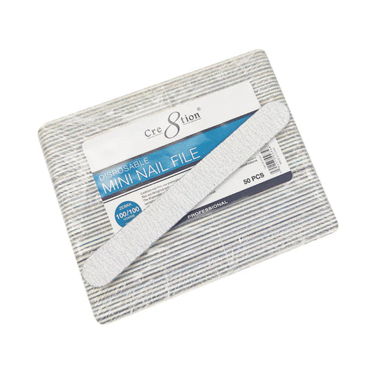 Cre8tion Disposable Mini Zebra Nail Files
