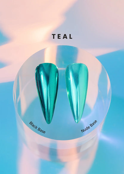 V BEAUTY PURE CHROME POWDER - TEAL