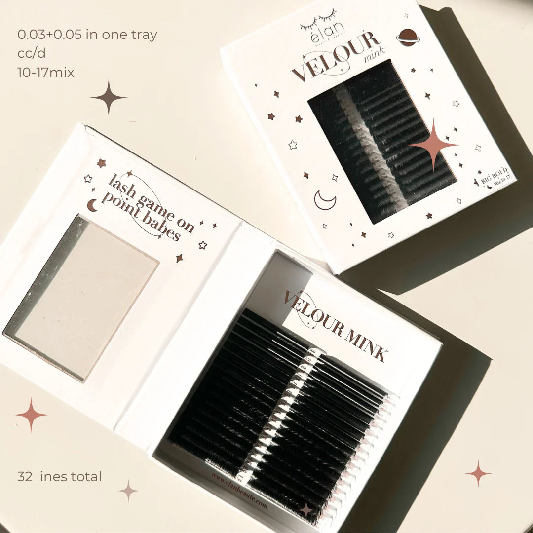 elan BIG BOI 0.03+0.05 VELOUR MINK mix tray