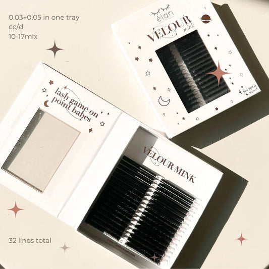 elan BIG BOI 0.03+0.05 VELOUR MINK mix tray