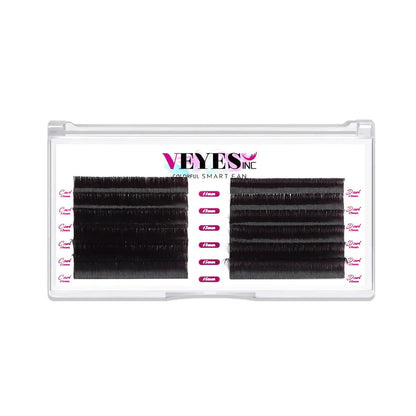 Veyes Brown Self Fanning Lash Extensions (two curls per tray)