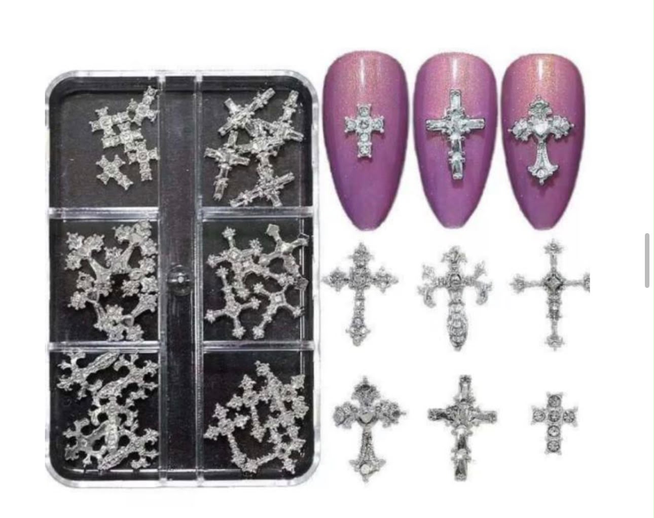 Cross charms 6 grid