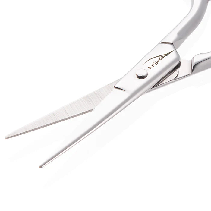 NGHIA Large Blade Eyebrow Scissors - KM-605 (Stainless Steel)
