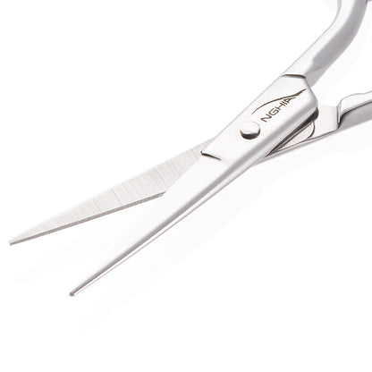 NGHIA Large Blade Eyebrow Scissors - KM-605 (Stainless Steel)
