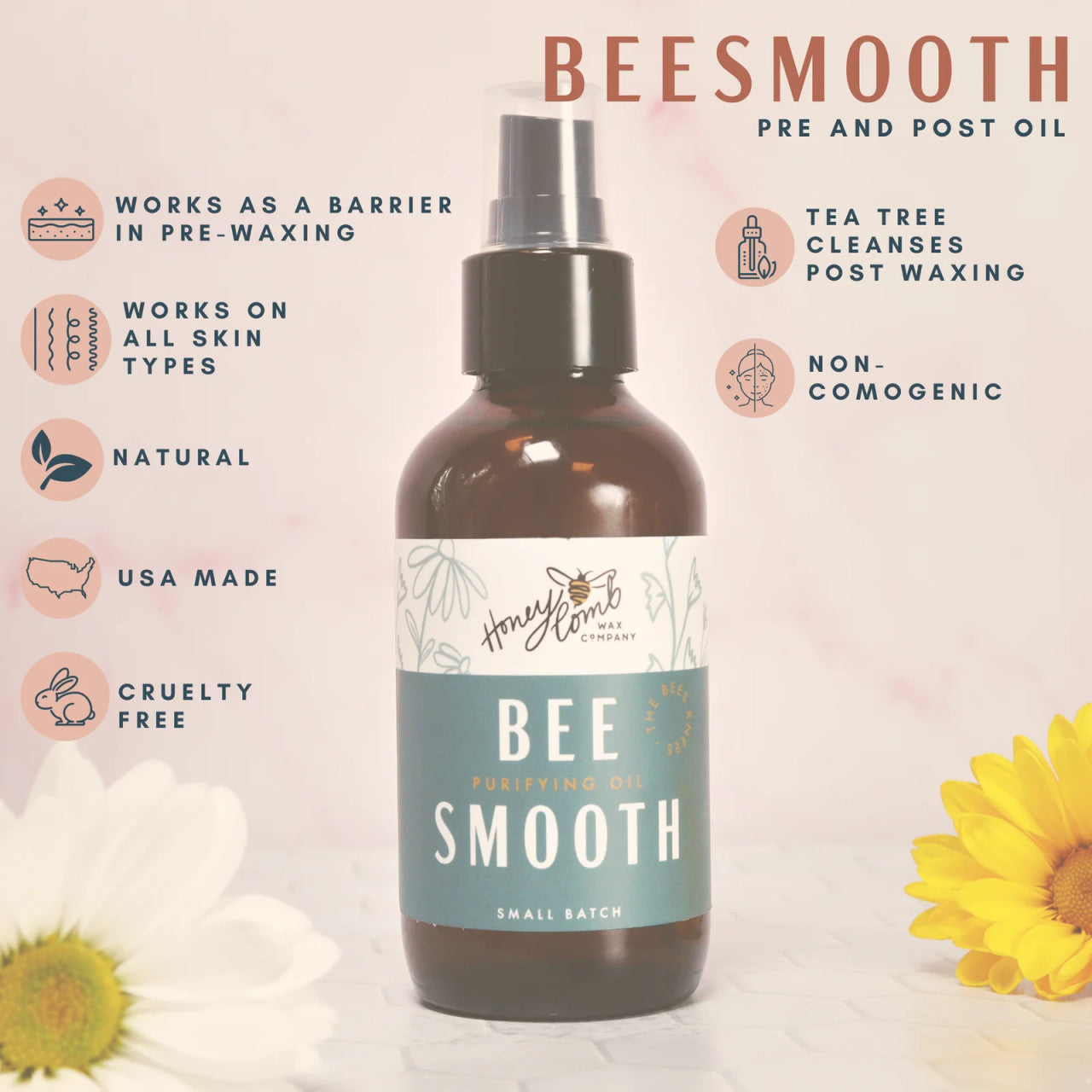 Honey Comb Wax Co. OIL | PRE/POST | BEESMOOTH 4oz