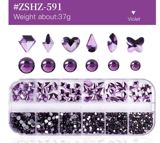 Flat Back Multi-Shaped Rhinestones