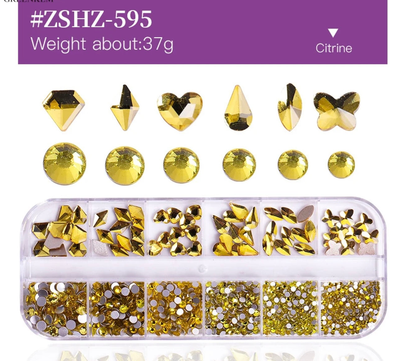 Flat Back Multi-Shaped Rhinestones