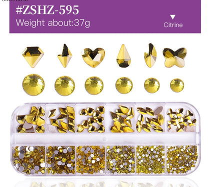 Flat Back Multi-Shaped Rhinestones