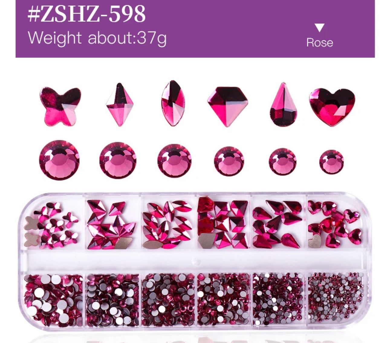 Flat Back Multi-Shaped Rhinestones
