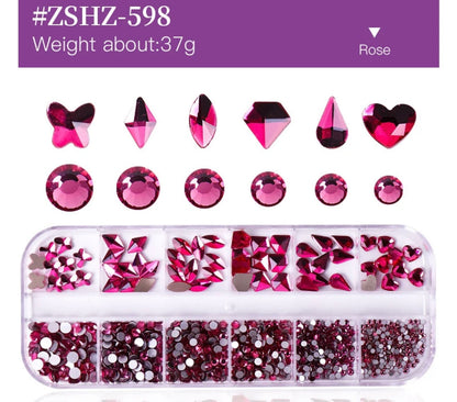 Flat Back Multi-Shaped Rhinestones