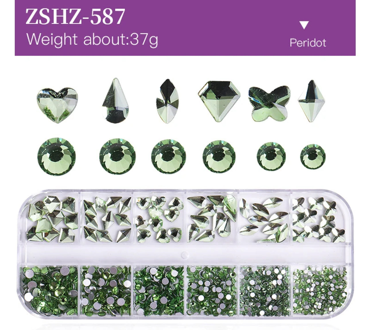 Flat Back Multi-Shaped Rhinestones