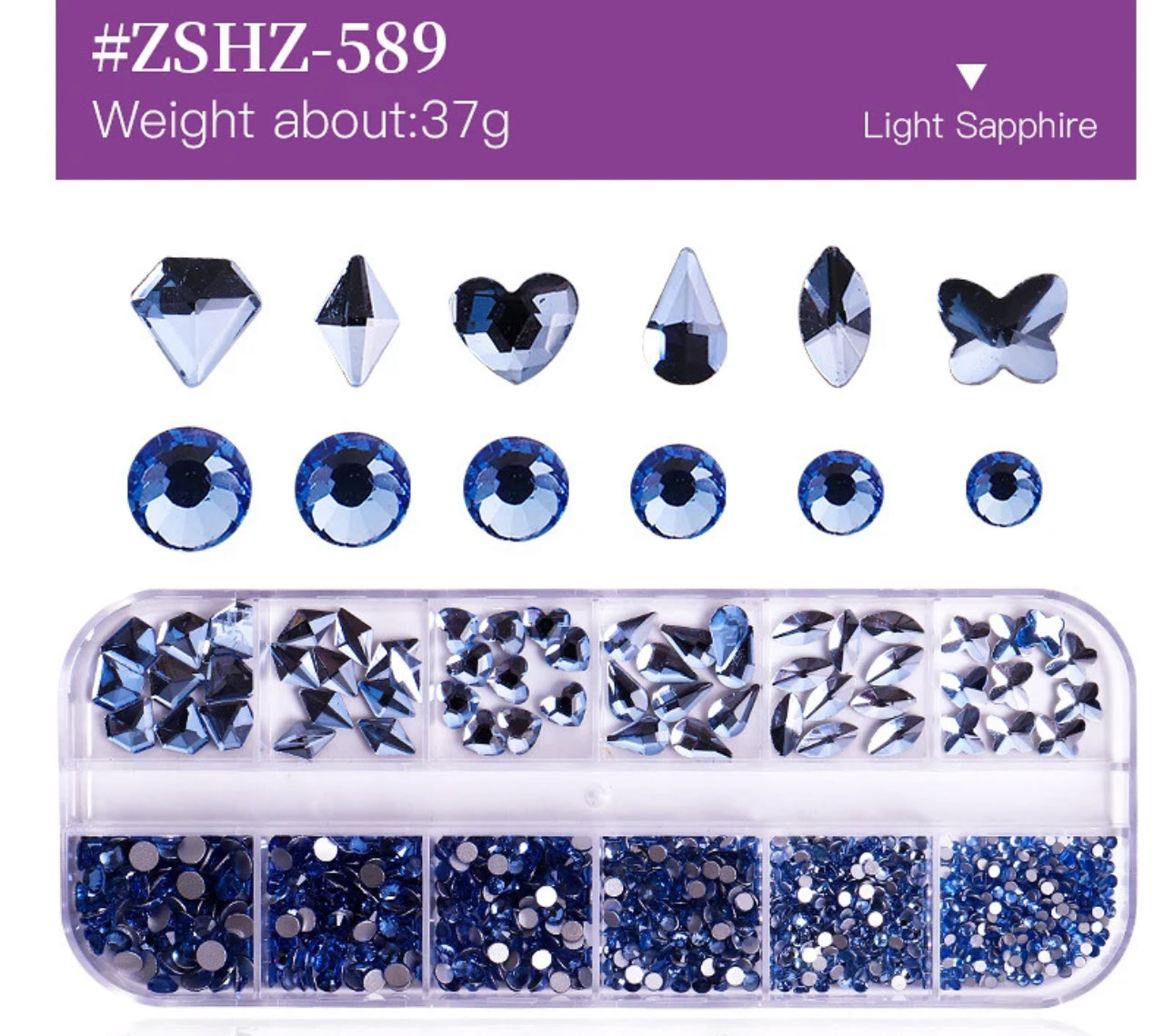 Flat Back Multi-Shaped Rhinestones