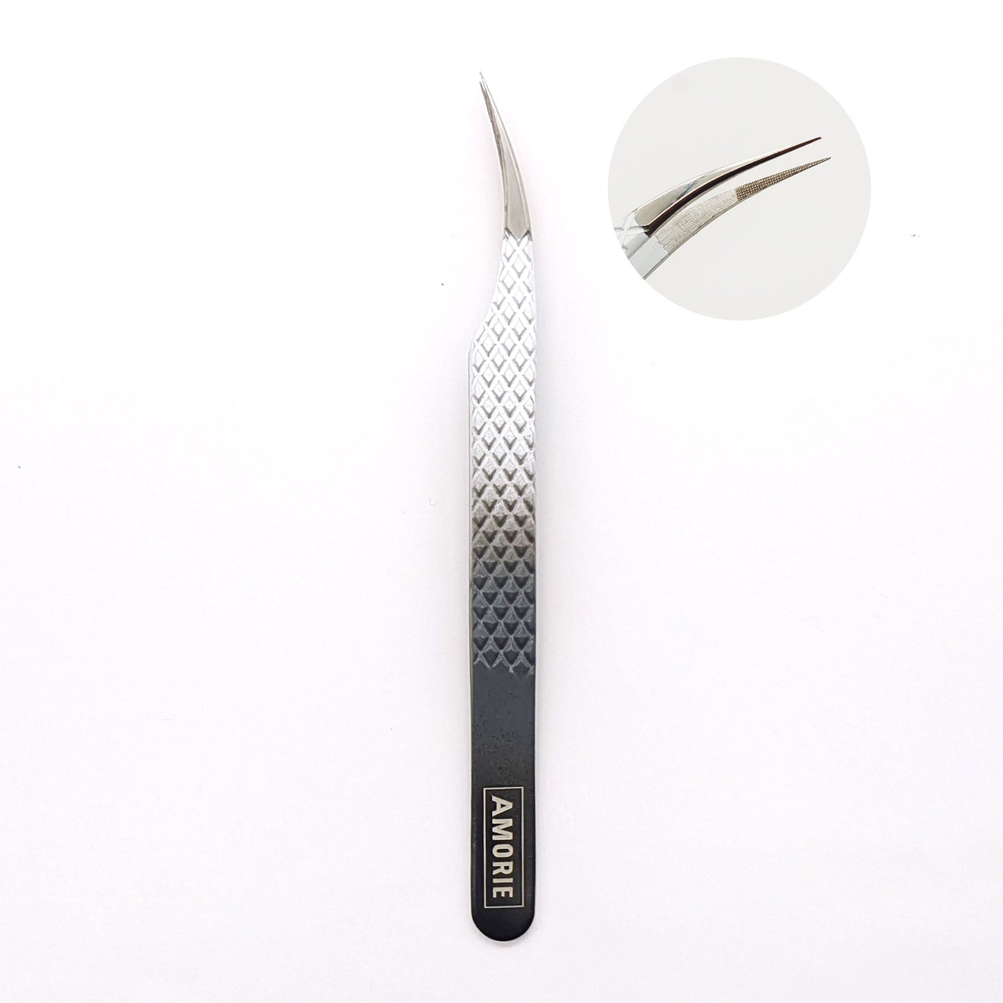 Amorie Fiber Tip - Dolphin Curved Tweezers (E06)