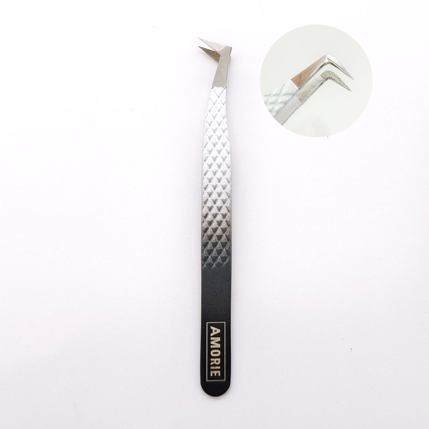 Amorie Fiber Tip -90 Degree Boot Tweezer (E04)