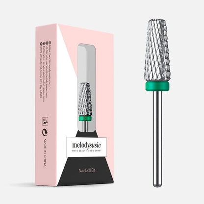 MelodySusie Tungsten Carbide Dust-A-Side Tapered Nail Drill Bit - Medium