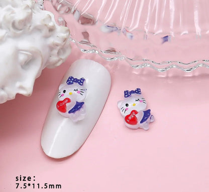 Cupid Hello Kitty Nail Charm 5pc