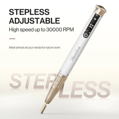 MelodySusie SP1-Cordless & Stepless Speed Nail Drill 30000 RPM