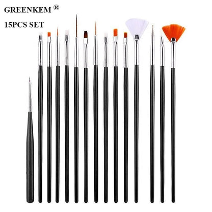 Art Brush Set 15Pcs