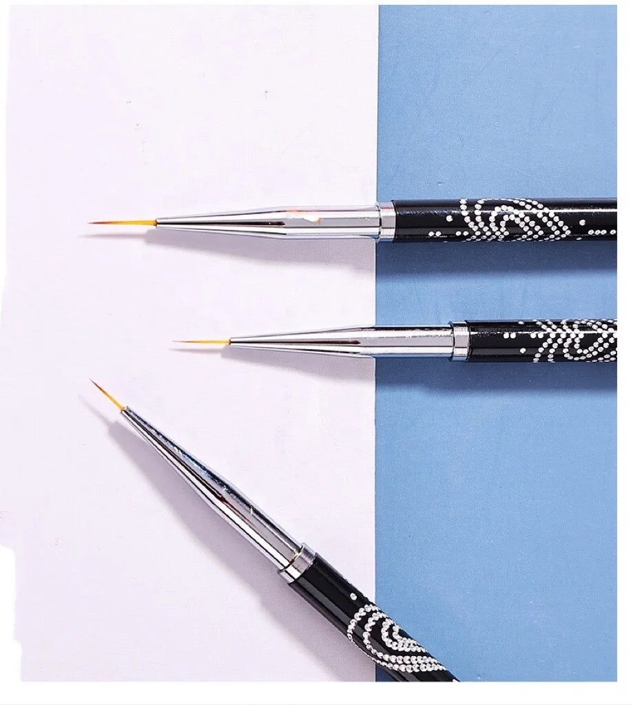 Nail Liner Brush Set 3pc