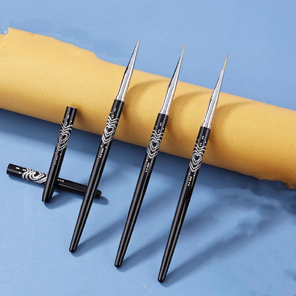 Nail Liner Brush Set 3pc