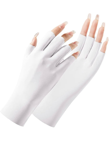 White UV LED Gloves