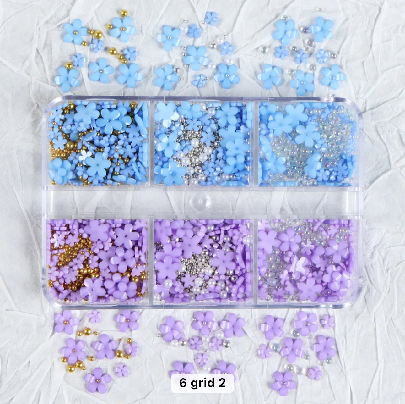 Multi Grid Flower Decals