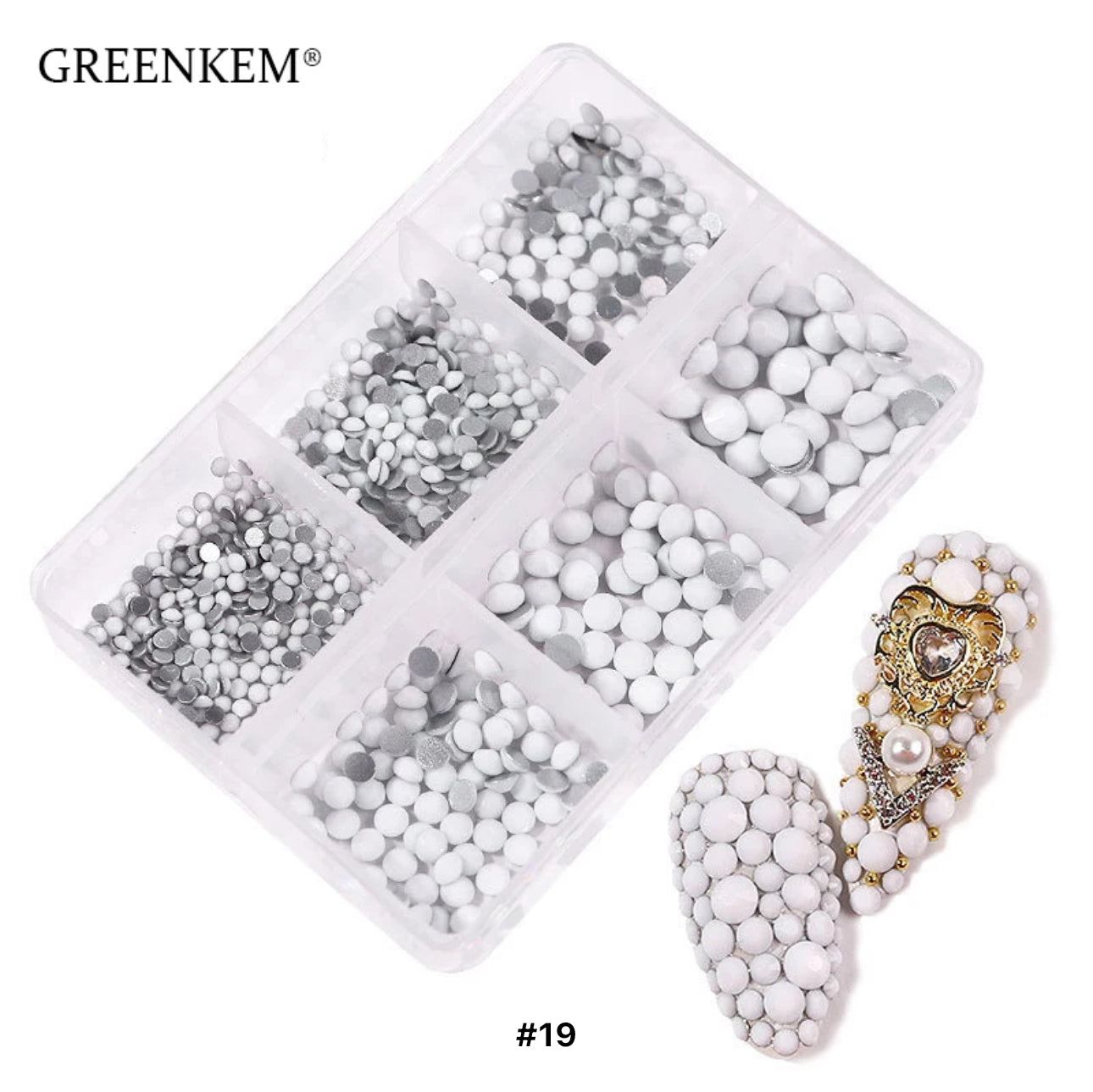 Flat Back Muti Size Nail Rhinestones