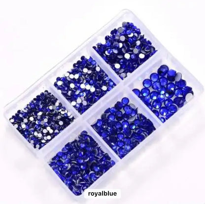 Flat Back Multi Size Nail Rhinestones