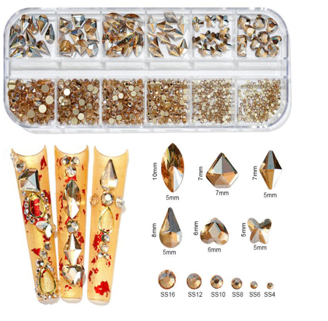 Flat Back Multi-Shaped Rhinestones