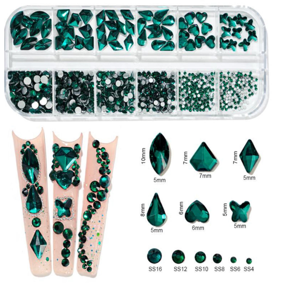 Flat Back Multi-Shaped Rhinestones