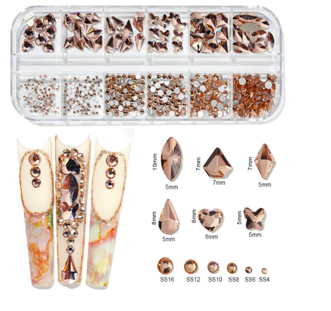 Flat Back Multi-Shaped Rhinestones