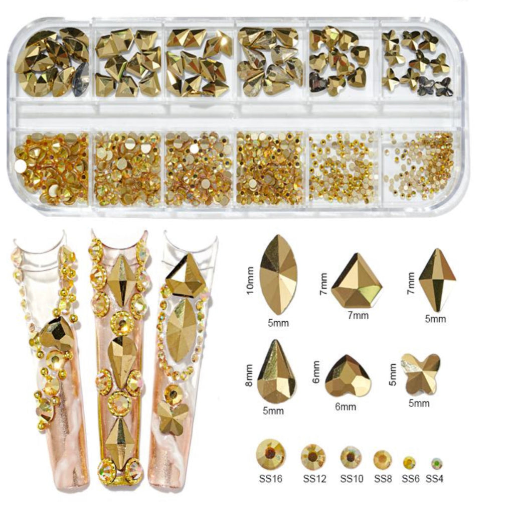 Flat Back Multi-Shaped Rhinestones