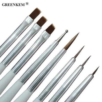 Zebra Print Art Brush Set 8pcs