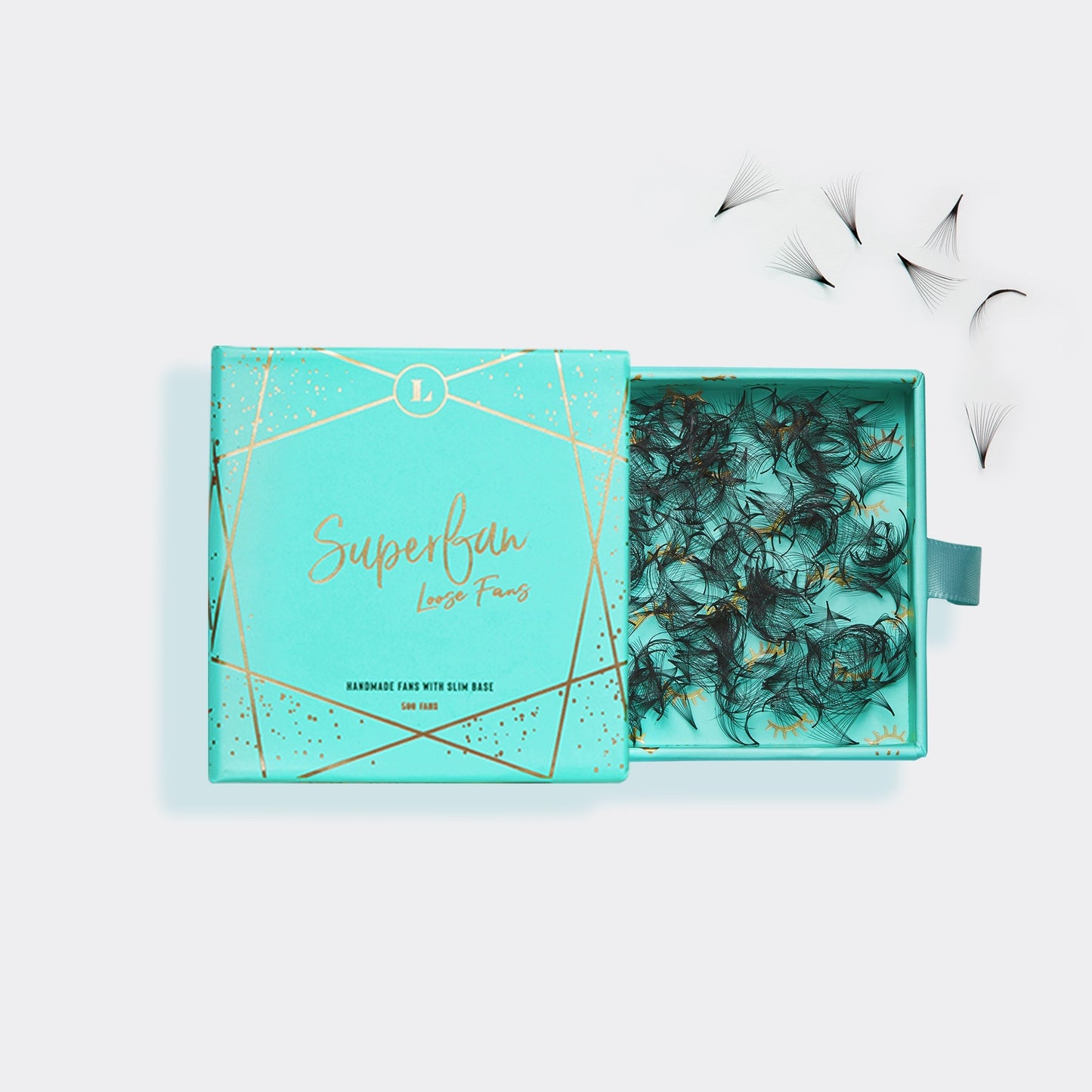 LBLA SuperFan Loose Fans Mega Volume Lashes 12D 0.03 - 500 Pre-Made Fans