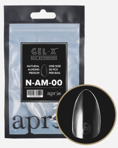 apres Gel-X® Natural Almond Medium Refill Bag
