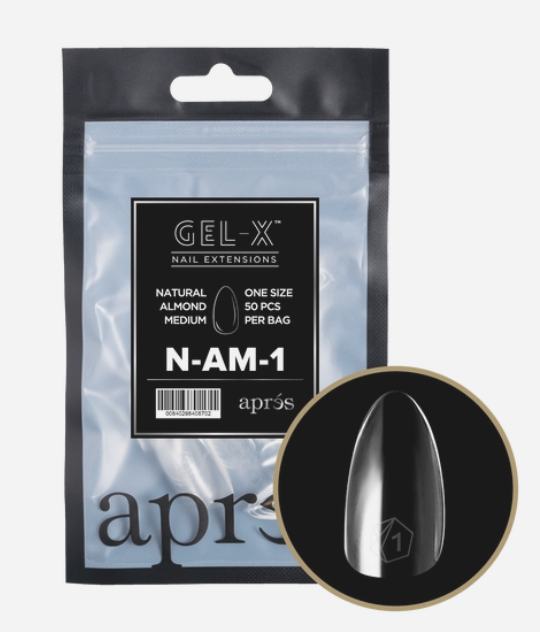 apres Gel-X® Natural Almond Medium Refill Bag